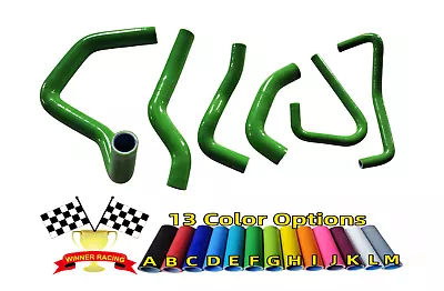 Fit Kawasaki NINJA ZX6R 2007-2008 Silicone Radiator Coolant Hoses GREEN • $59