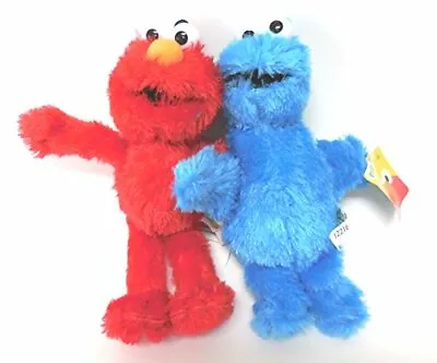 Sesame Street Elmo And Cookie Monster Stuff Plush Doll Set New 10-12 Inches New • $14.99