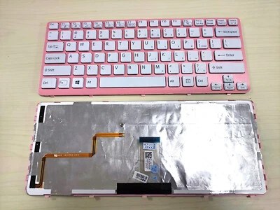 $52.99 • Buy New Sony SVE141J11W SVE141D11L  Backlit Keyboard Us Pink