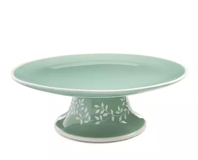 Martha Stewart Collection Sage Green Dolomite Cake Stand 11  New Rare! • $49.28