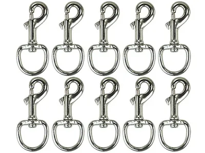 Quality 1  INCH Heavy Duty Round Trigger Hooks Clips Dog Leads Webbing Horse Rug • £8