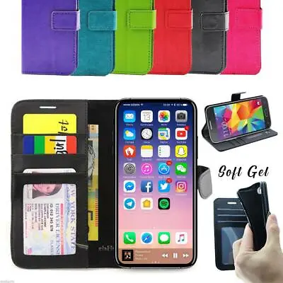 $7.99 • Buy For IPhone 11 Pro Max XS X 6 S 7 8 Plus Flip Wallet Leather Case Cover