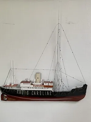 Radio Caroline MV FREDERICIA Offshore Pirate Radio Ship Wall Model Great Gift • £140