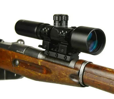 3-9x42 Wide Angle Long Eye Relief Scout Scope Mosin Nagant 91/30 Scope Mount • $82.99