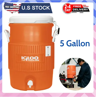 Water Cooler Jug 5-Gallon Heavy Duty Beverage Sports Work Party Outdoor • $22