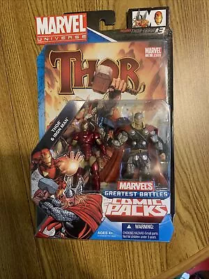 Marvel Universe Comic Book Packs Thor & Iron Man Greatest Battles Figures MIB #3 • $21