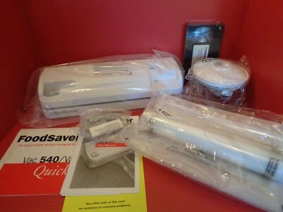 $48 • Buy FoodSaver By Tilia VAC 540 Vacuum Packaging System Bundle Kit Extras Unused! 