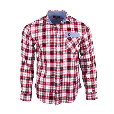 Men's Long Sleeves Plaid Buffalo Check Flannel Cotton Warm Casual Shirt Tops M02 • £9.99