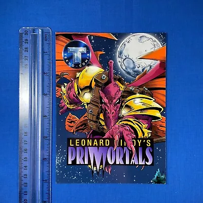 Leonard Nemoy's PRIMORTALS 5 X7  Oversize Promo Card 1995 Tekno Comics • £3.85