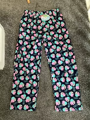 BNWT Peppa Pig Mens Daddy Pig Pyjama Bottoms Size Medium • £4.75