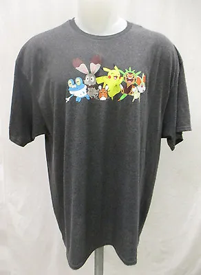 $13.99 • Buy Pokemon  Officially Licensed Gray Pokemon GO Men's Graphic T Shirt 