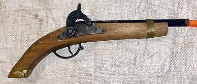 Vintage Flintlock Colonial Or Pirate Wood & Metal Cap Gun Made By Paris Rare 14  • $5.99