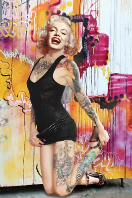 MARILYN MONROE POSTER Sexy Tattoo Graffiti RARE HOT NEW 20x30-VY1 • $9.99