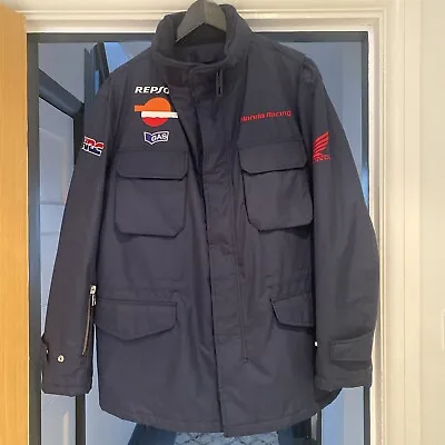 GAS Honda Racing Men's Navy Blue Jacket Size M • £79.99