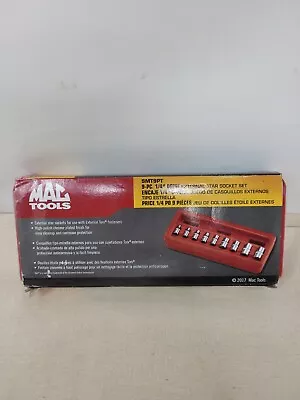 Mac Tools 9-PC. 1/4  Drive External Star Socket Set SMT9PT New  • $69.97