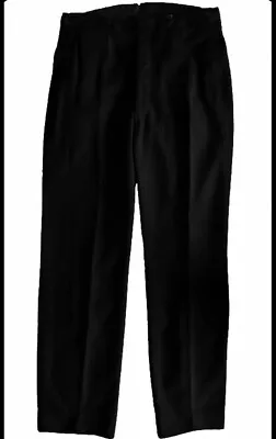 Vtg 40s Black Marching Uniform Slacks W/ Buttons For Suspenders Pat #.819.180 M • $59.98