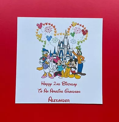 Personalised Disney Mickey Mouse Birthday Card - 2nd 3rd 4th 5th 6th 7th Boys • £2.90