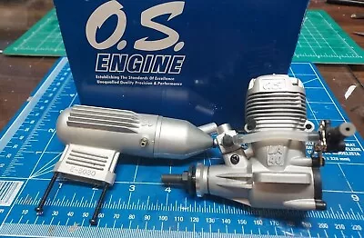 O.S. Max 40LA Silver Model Airplane Engine NIB Looks Like It's Never Been Ran • $48