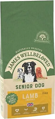 James Wellbeloved Complete Dry Senior Dog Food Lamb And Rice - 15 Kg • £56.99