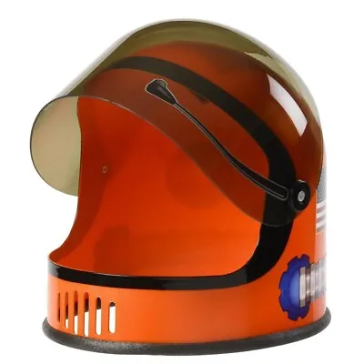 Orange NASA Child Astronaut Helmet Outer Space USA Costume Visor Kids Among Us • $31.61