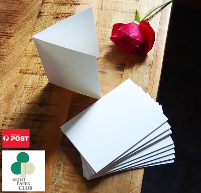 Folded Blank Cards & C6 Or A7  Envelopes Set 300GSMPremium DIY Cards20pk40pk • $12.99