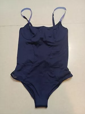 La Perla Plastic Dream One-Piece Swimsuit 36C Indigo Navy Purple Underwire • $80