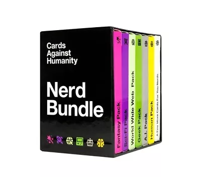 Cards Against Humanity NERD Bundle 6 Theme Pack Brand New Sealed • $26.98