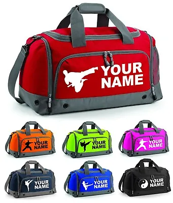 Personalised Karate Holdall Bag Kids Martial Arts Uniform Judo Kit Childrens • £26.89