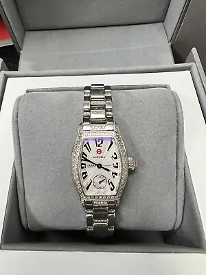 Michele Urban Coquette Stainless Steel Diamond Bezel Watch MW08A01A3001 • $1499