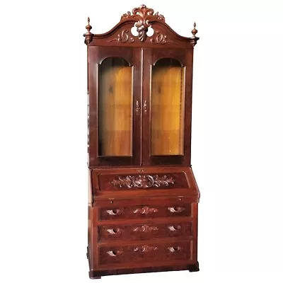 Secretary DESK M&R Mitchell & Rammelsberg Rococo Figured Burl Walnut 9't • $4875