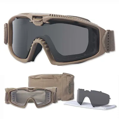 £131.71 • Buy ESS Influx Lens AVS Ballistic Goggles Glasses Tactical Protective Military Tan