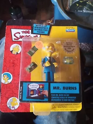 Playmates Toys SIMPSONS MR BURNS SERIES 12 BLUE SUIT MOC Action Figure • $7.50