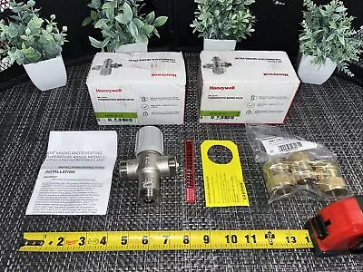 NEW- Honeywell AM102-UP-1LF 1in ProPress Union 1017 Thermostatic Mixing Valve • $165