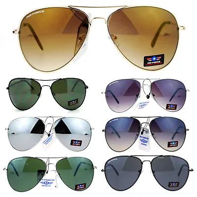 Airforce Mens Oversize Classic Officer Metal Rim Sunglasses • $9.95