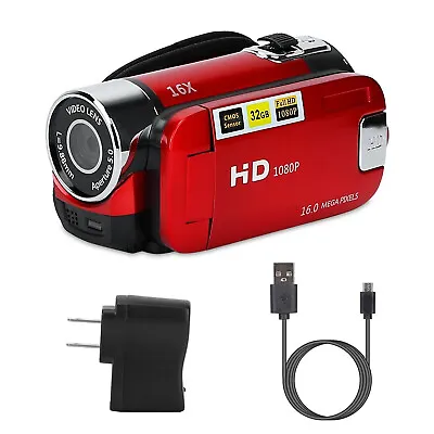 $31.99 • Buy 16X Zoom Digital Video Camera Camcorder 1080P YouTube Vlogging Camera Recorder