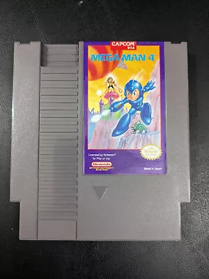 Mega Man 4 (Nintendo NES 1992) Cart Cleaned Tested Working (Screenshots) • $60.99