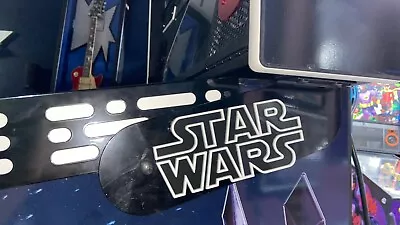 Star Wars Pinball Mod Back Box White Hinge 3D Logo Mod(pair) • $72.99