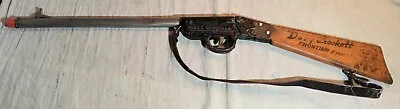 RARE VINTAGE 1950's DAVY CROCKETT FRONTIER FIGHTER RIFLE METAL & WOOD GUN TOY • $189.95