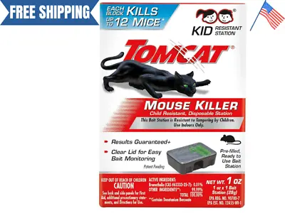 Tomcat Mouse Killer Rats Mice Rat Bait Station Rodent Poison Trap Fast Shipping • $5.69