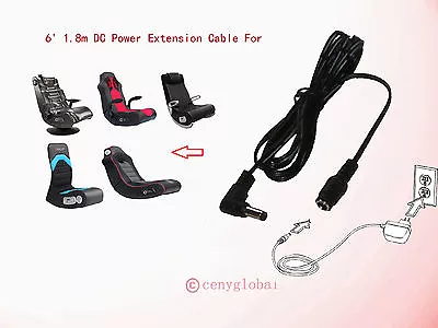 Extension Power Cable Cord For X Rocker Sound Video Audio Gaming Chair Series • $5.99