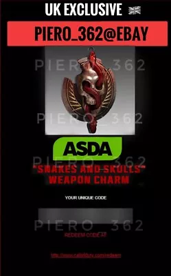 Call Of Duty Modern Warfare3 Asda Charm UK Exclusive LimitedEdition Game Content • £9.99