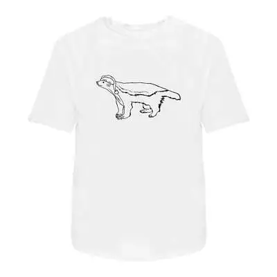 'Christmas Honey Badger' Men's / Women's Cotton T-Shirts (TA036647) • £11.89