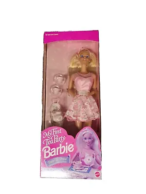 Vintage 1995 My First Tea Party Barbie Doll In Original Box # 14592 Tea Set • $15