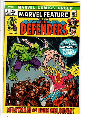 Marvel Feature #2 (1972) - Grade 8.0 - 2nd Appearance Of The Defenders! • $60