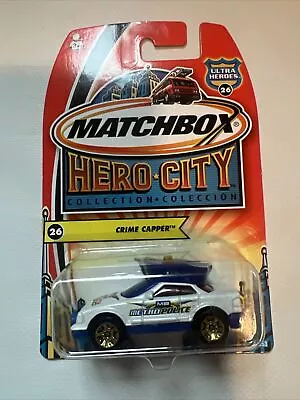 Matchbox 2003 Hero City Ultra Heroes Hat Heads #26 Crime Capper F1 • $8.99