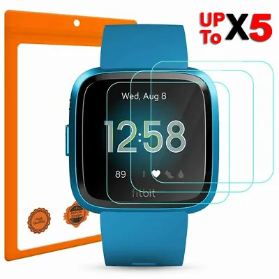 For Fitbit Versa 4 3 2 Lite Sense 2 Full Cover Tempered Glass Screen Protector • $5.99
