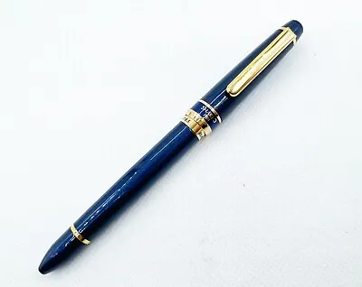 New ZEBRA SHARBO PIII MULTI FUNCTION PEN Mechanical Pencil & 2 Ballpoint Blue • $40