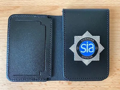 SIA Security Door Staff ID/Card Leather Holder Wallet Warrant • £19.99