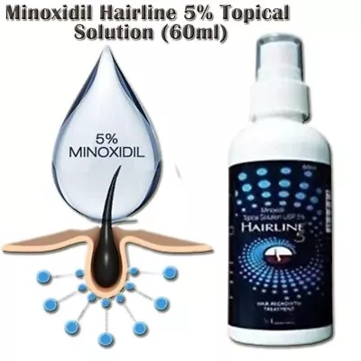 MINOXIDIL 5% HAIR REGROWTH TREATMENT FOR MEN  6 Months Supply Exp 05/25 • £20.99