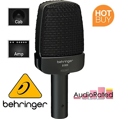 Behringer Dynamic Super-Cardioid Microphone For Guitar Bass Combo Amp Cab Drum • £69.99